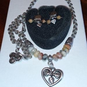 Authentic Brighton Necklace/Earrings Jewelry Set